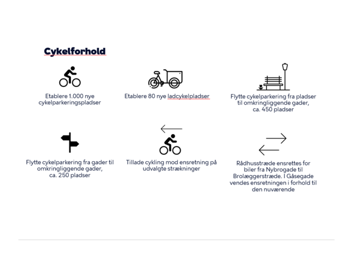 Cykelforhold i Byrums- og Trafikplanen for Middelalderbyen